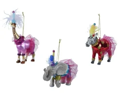 * 1 Ciondolo Animale Con Vestito E Glitter Modello Assortito