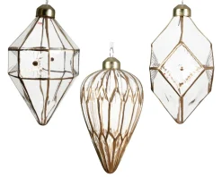* 1 Decorazione Appendibile A Tema Natale Trasparente Modello Assortito