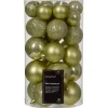* 30 Palline Di Natale Assortite Colore Pistacchio