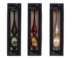 * 1 Puntale Natalizio 31Cm Colore Assortito