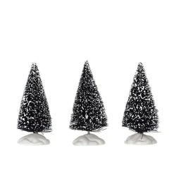 LEMAX Alberelli Innevati - Bristle Tree, Set Of 3