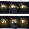 * Box 3 Palline Di Natale 8Cm Con Decorazioni Del Mondo Modello Assortito