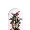 * Campana Vetro Con Farfalle 17,5X26Cm