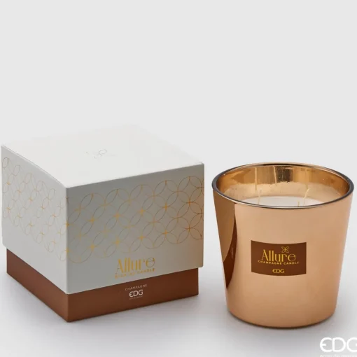 * Candela Profumata Allure 13.5Xh12Cm Champagne