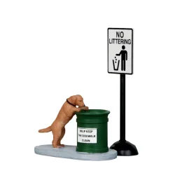 LEMAX Cane Curioso - No Littering, Set Of 2