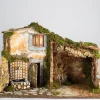 * Capanna 45X30X31Cm Con Luce E Fontana Con Pompa