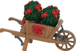 LEMAX Carriola - Wheelbarrow With Poinsettias