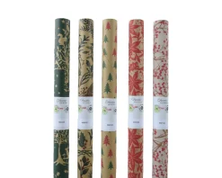 * Carta Pacchi Regalo Natalizia 200X70Cm Colore Assortito