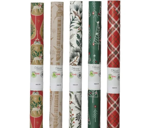 * Carta Regalo Natalizia 200X70Cm Colore Assortito