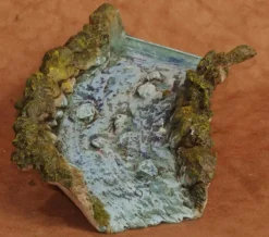 * Cascata Curva Sx Per Presepe 27,5X14X4Cm