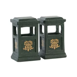 LEMAX Cestini Portarifiuti - Green Trash Can, Set Of 2