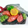 * Cesto Con Pesce In Resina 5X3X2,5Cm