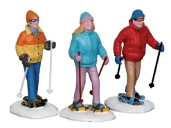 LEMAX Ciaspolatori - Snowshoe Walkers, Set Of 3
