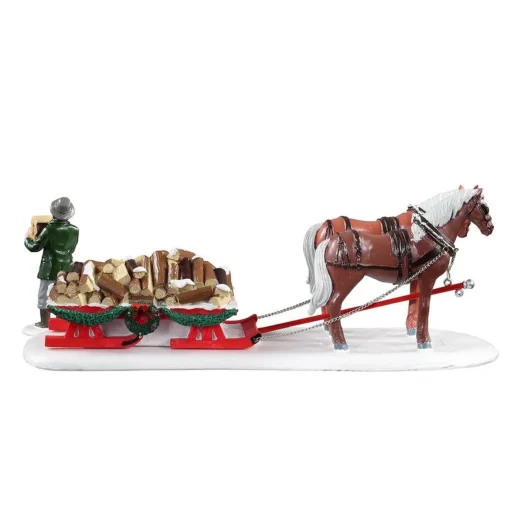 LEMAX Consegna Della Legna - Firewood Delivery, Set Of 2