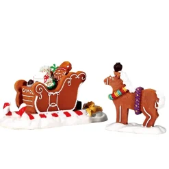 LEMAX Corsa In Slitta - Santa'S Sleighride Set Da 2