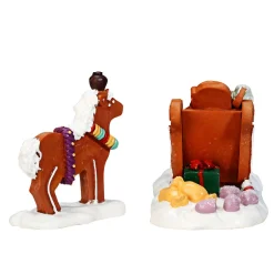 LEMAX Corsa In Slitta - Santa'S Sleighride Set Da 2