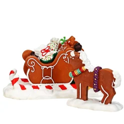 LEMAX Corsa In Slitta - Santa'S Sleighride Set Da 2