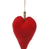 * Cuore Velluto Appendibile 18Cm Rosso