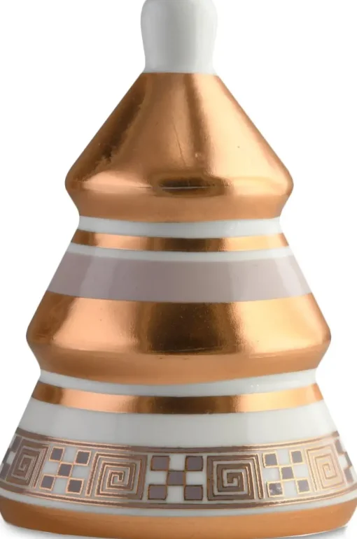 BACI-MILANO Decorazione Ad Albero Di Natale Bombato In Porcellana - Solid Copper