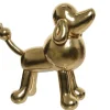 * Decorazione Cane 12X24X23Cm Champagne/Oro