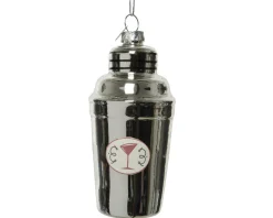 * Decorazione Natalizia Shaker H10,5Cm Argento Da Appendere