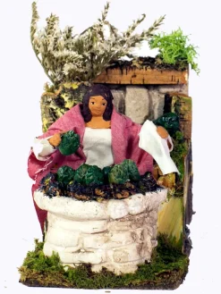 * Donna Che Arrostisce Carciofi Con Movimenti 10Cm