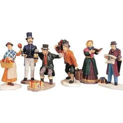 LEMAX Figure Cittadine - Townsfolk Figurines Set Da 6