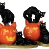 LEMAX Gatti Neri - Halloween Cats, Set Of 2 12883