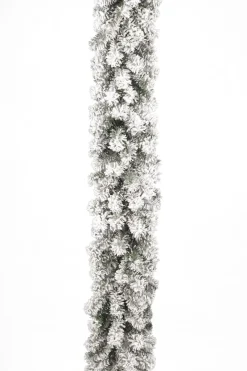 * Ghirlanda Boa Innevata Con Pigne H270Cm O25Cm