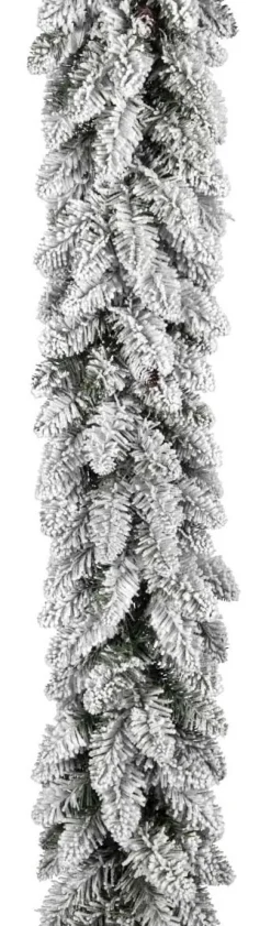 * Ghirlanda Boa Innevata Con Pigne H270Cm O27Cm