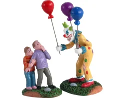 LEMAX Il Venditore Di Palloncini - Creepy Balloon Seller, Set Of 2