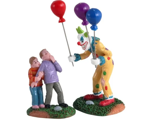LEMAX Il Venditore Di Palloncini - Creepy Balloon Seller, Set Of 2