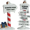 LEMAX Indicazioni Per Il Polo Nord - North Pole Signs, Set Da 2