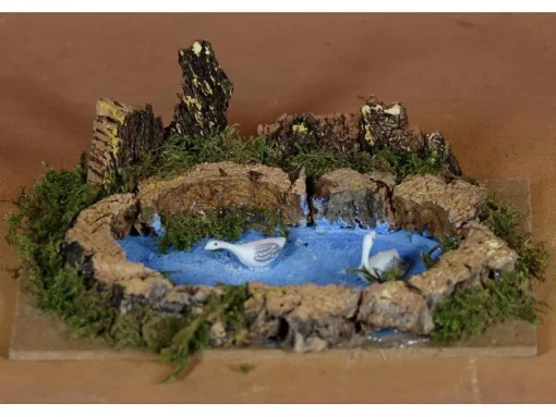 * Lago Con Anatre 15X10Cm