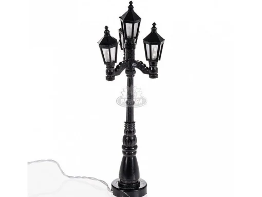 * Lampione Con 4 Luci A Batteria H 11 Cm Per Presepe