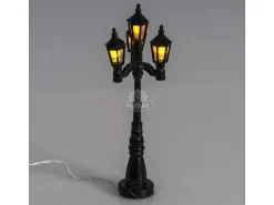 * Lampione Con 4 Luci A Batteria H 11 Cm Per Presepe