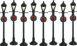 LEMAX Lampioni A Gas Lantern Street Lamp, Set Of 8