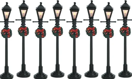 LEMAX Lampioni A Gas Lantern Street Lamp, Set Of 8