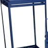 * Lanterna In Metallo Blu 18X18X36,3Cm