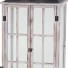 * Lanterna Rettangolare In Legno Marrone 40X17X64Cm