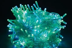 * Luci Di Natale 300 Led Bianco / Verde 8 Giochi Di Luce