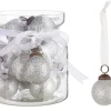 * Mini Pallina Argento Con Fiocco 2,5Xh2,5Cm
