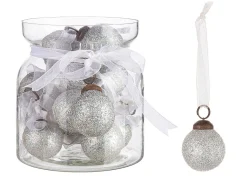 * Mini Pallina Argento Con Fiocco 2,5Xh2,5Cm