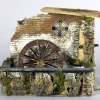 * Mulino Ad Acqua Con Motorino Funzionante 20X14X18Cm