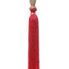 * Nappa Decoro Pendente Rossa 9X9X50Cm