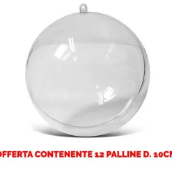 * Offerta 12 Palline In Plexiglass Divisibile O10Cm