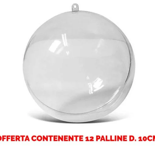 * Offerta 12 Palline In Plexiglass Divisibile O10Cm