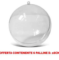 * Offerta 6 Palline In Plexiglass Divisibile O16Cm