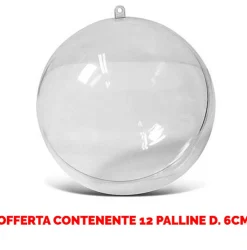 * Offerta 12 Palline In Plexiglass Divisibile O6Cm