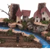 * Paese Con Fiume 26X18X11Cm